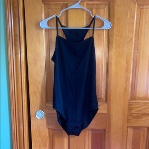 Chic Black Cutout Leotard
